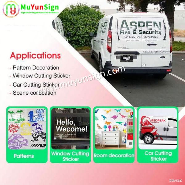Fade Resistant Color Cutting Vinyl For Vehicle Graphics / Decals
