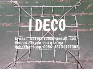 Buy cheap Lifting Galvanized Wire Rope Web Netting, Safety Steel Wire Rope Cargo Nets, Sling & Rigging Mesh product