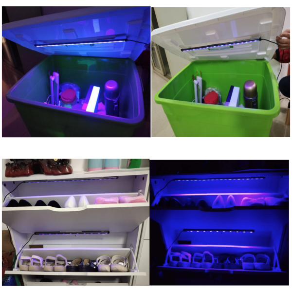 High Energy UVC LED Disinfection Light , Portable Germicidal Lamp 28x330x20mm