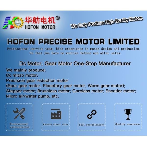 Hofon Motor 12mm large torque with Self-locking function DC Worm Gear Motor for Smart Lock