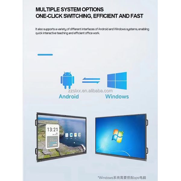 High Quality Outdoor Smart Interactive Whiteboard Indoor LED Touch Screen All in One Machine