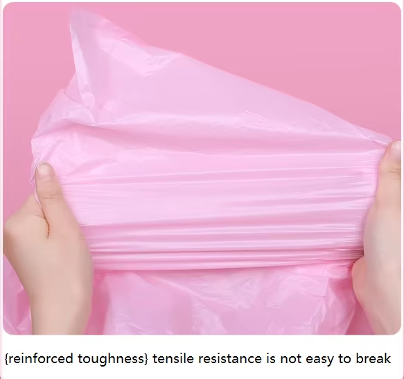 Manufacturer Pink Eco-Friendly Bio Plastic Polythene Roll Garbage Bags Side Gusset PE for Supermarket Use Wholesale