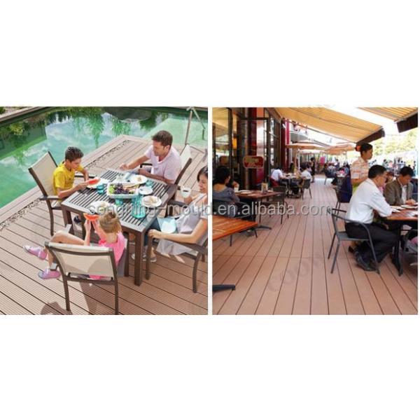 Customized PVC Co-extrusion Wood Pattern Plastic Lumber for Landscaping