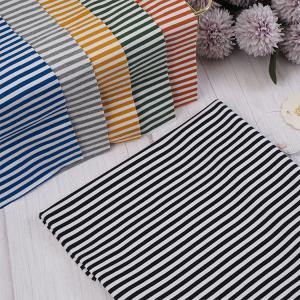 Buy cheap Cotton Striped Sweater Knit Fabric , 200cm Winter Striped French Terry product