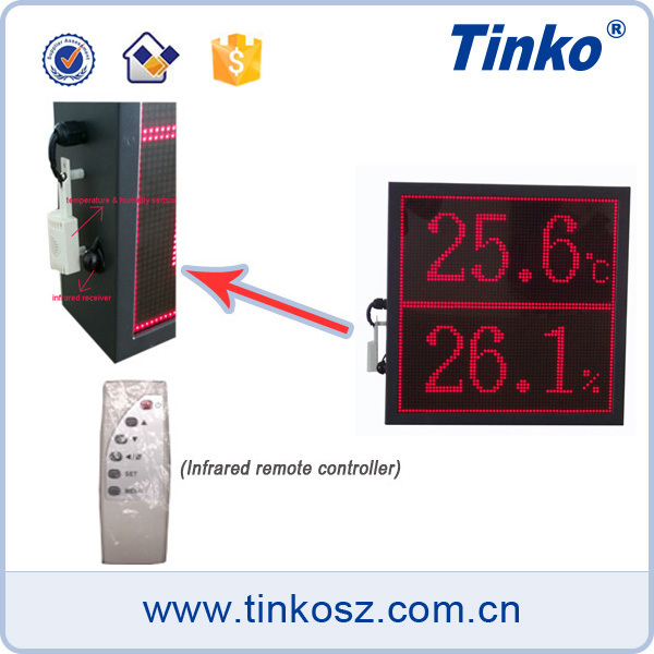 Tinko 32 dot-matrix LED digital temperature display board led clock