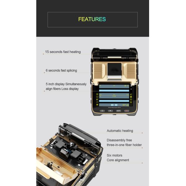 High Speed Fiber Optic Tools Signal Fire AI-8 6 Motors Optical Fiber Fusion Splicer