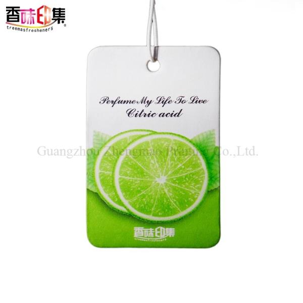 Digital Printing Scented Paper Air Freshener For Hotel Hanging