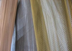 Buy cheap Colored Hanging Metal Coil Drapery , Room Metal Mesh Curtains Dividers product