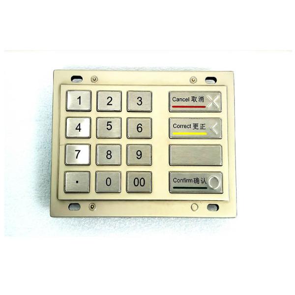 PCI 4.X Certification 16 Keys 3 DES Encrypted Pin Pad For ATM Machine