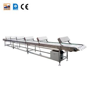 China Stainless Steel Food Conveyor Belt With Marshalling Cooling Function on sale