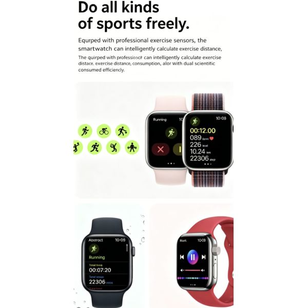 OEM Customizable Smart Fitness Tracker Watch with Bluetooth Calling Gps Tracking