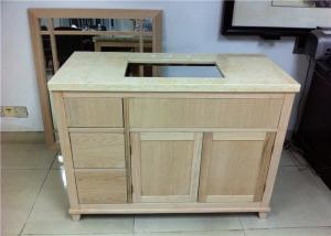 China Home Bathroom Vanity Cabinet Mahogany Material With Three Drawers on sale