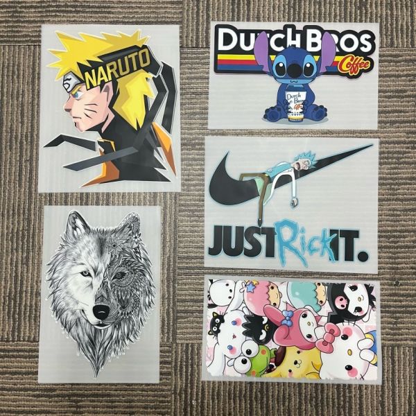 Custom High Quality Machine Washable High Stretch DTF Transfers with Customizable Designs for Clothing and Bags