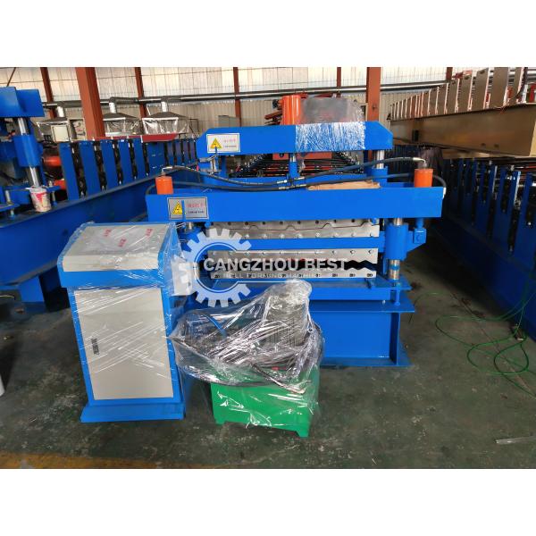 Corrugated Sheet Cold Roll Forming Machine Production Line For Double Decker Roofing