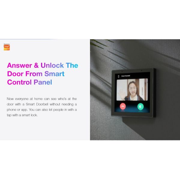 Smart Panel 4″: Built‑in Alexa & Zigbee Gateway, Tuya OS, 410K+ Devices