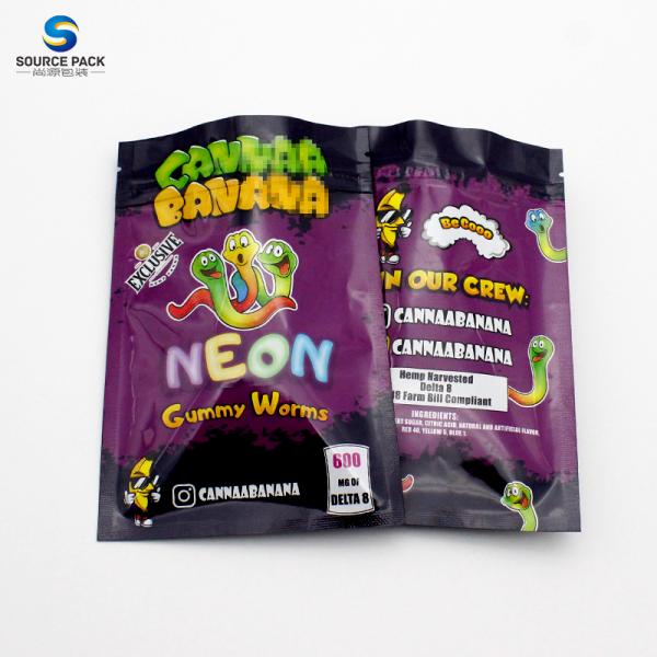 Digital Printing Custom Weed Packaging Bags For Weed Candy Gummies