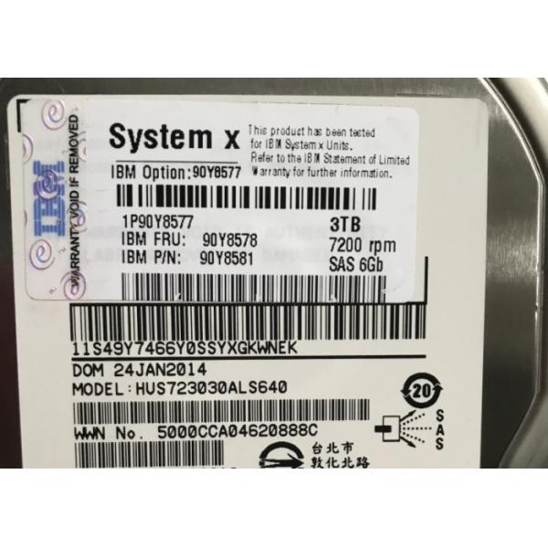 90Y8579 90Y8577 IBM Hard Disk 90Y8578 3T 7.2K SAS 3.5 Inch For X3650M4