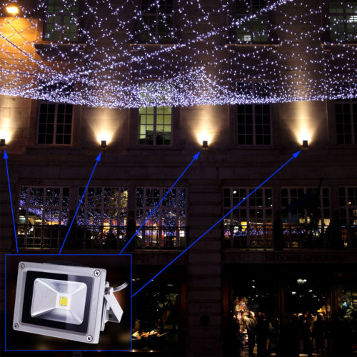 led flood light 10w ip65 black housing