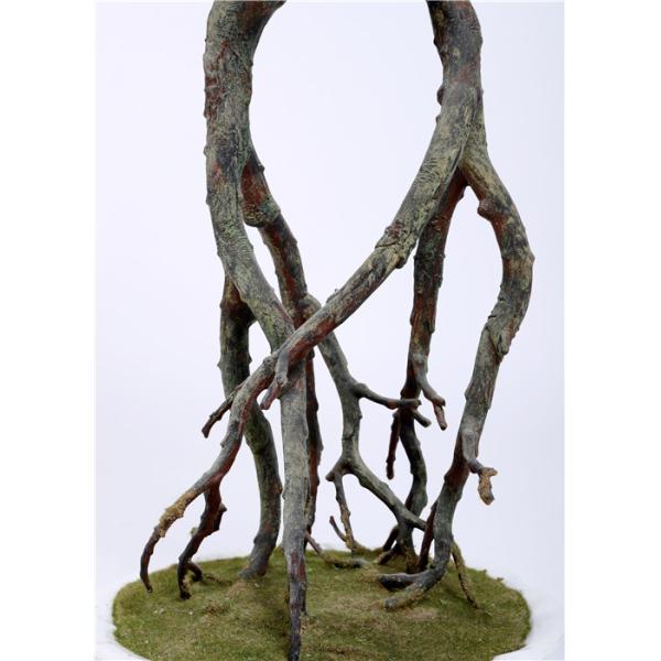 Vibrant Color Artificial Ficus Tree Curved Trunk , Pre Lit Ficus Tree Premium Foliage