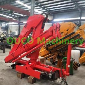 China 5T Hydraulic Telescopic Knuckle Boom Truck Mounted Crane on sale