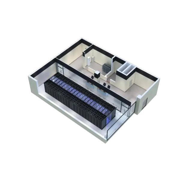 Intelligent Management Modular Data Center with In-row Cooling and Floor Standing Design