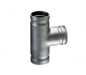 Professional Design Grooved End Pipe Fittings Grooved Equal Tee Customized Size