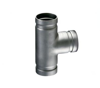 Quality Professional Design Grooved End Pipe Fittings Grooved Equal Tee Customized Size for sale