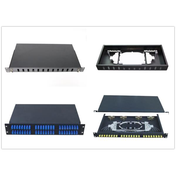 SC / APC ODF Fiber Optic Panel with 12 core Optical Fiber Pigtail