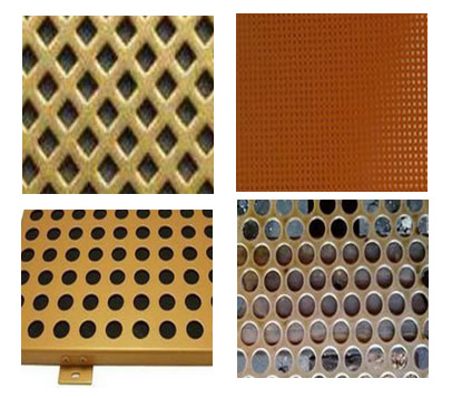 Security Ceilings MS Perforated Steel Sheet Back Light With Copper Coating