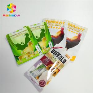 Buy cheap Mylar Laminated Plastic Pet Food Pouch Custom Glossy Surface With Clear Window product