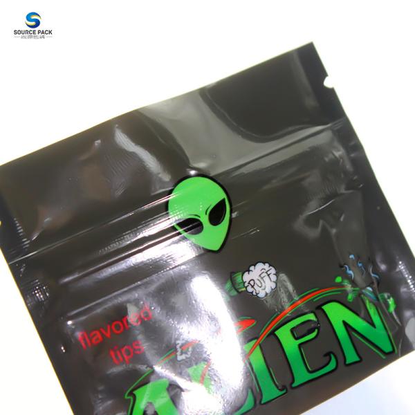 Matte Finished Mylar Weed Packaging Bags Food Grade Packaging With Zipper
