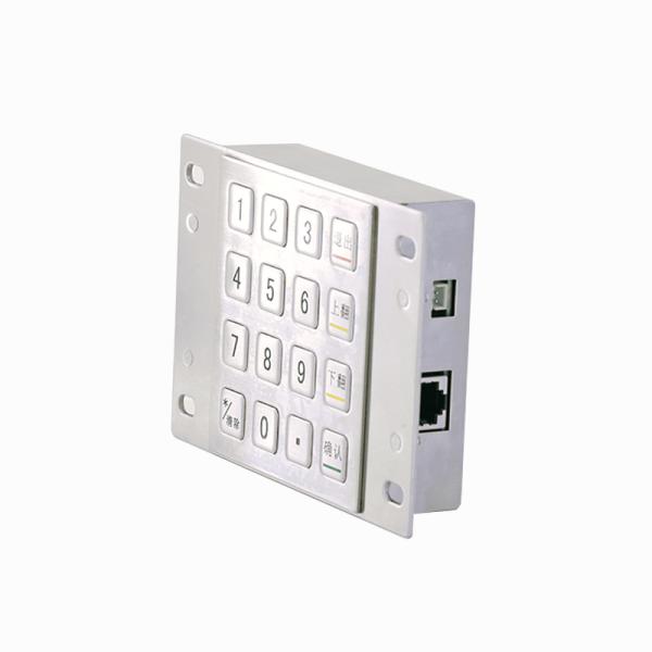 Waterproof 304 Stainless Steel Encrypted Pin Pad Payment Kiosk IP65 Encrypted Metal Keypad with 16 Keys