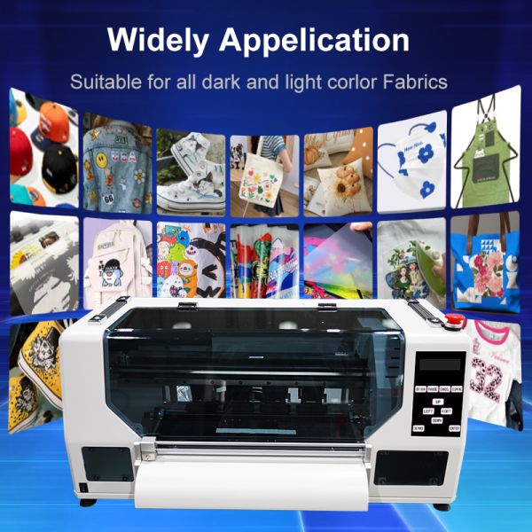KECAI A3 Desktop Printing Machine Double XP600 Print Head Direct to Film DTF Printer for Printing T-Shirts Bags Hats