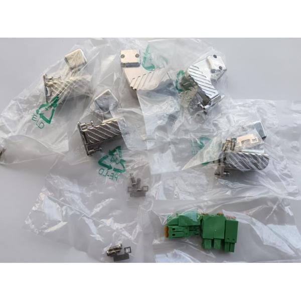Silver Color 100V Servo Motor Cable Connectors 2 Pin