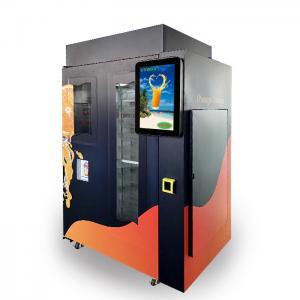 Buy cheap Intelligent Automated Fresh Fruit Juice Vending Machine Payment By Banknote And Coin product