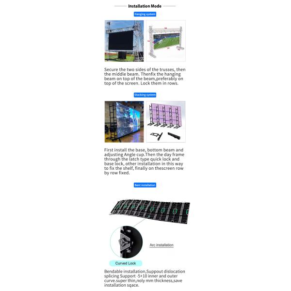Seamless Splicing Stage Background LED Display Screen Video Wall