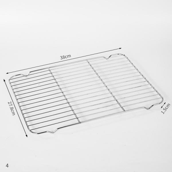 Long - Lasting Mesh Stainless Steel Baking Rack For BBQ Bakery Barbecue Net Pan Tray