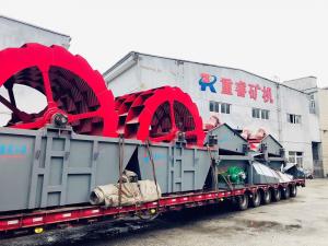 China Mobile Drum Ore Stone Gravel Sand Washing Equipment Plant on sale