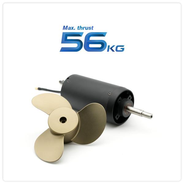 75141 58KG Thruster BLDC Motor With Propeller For Electric Underwater Efoil Hydrofoil Electric Surfboard