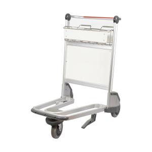 China Aluminum Airport Luggage Trolley Handcarts In Duty Free Shop With Handbrake on sale