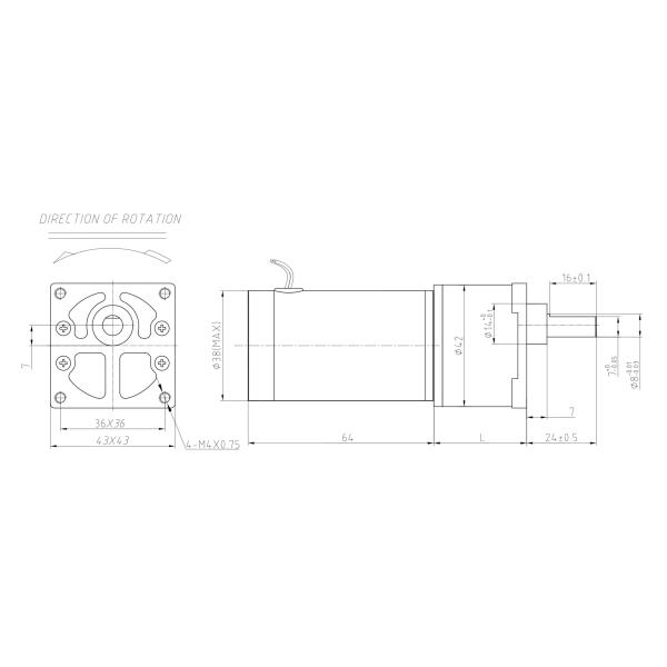 OEM Small 42mm Flange 12v 24v Dc Gear Motor For Bbq Grill 600Rpm