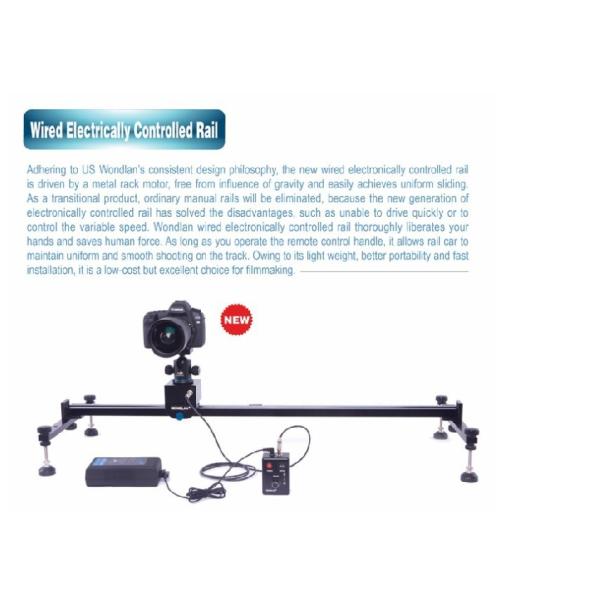 Wondlan Wired Electrically controlled Slider Dolly Track Rail 150cm w/ for DSLR camera