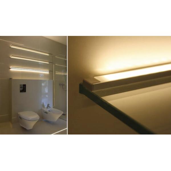 25.8*30.8mm LED Aluminum Profile Surface Mounted Milky / Clear / Frosted / Opal Cover