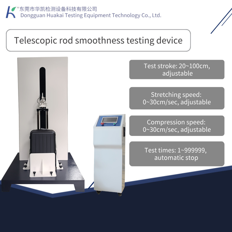 Luggage Handle Smoothness Tester Suitcase Pulling Resistance and Quality Testing Machine