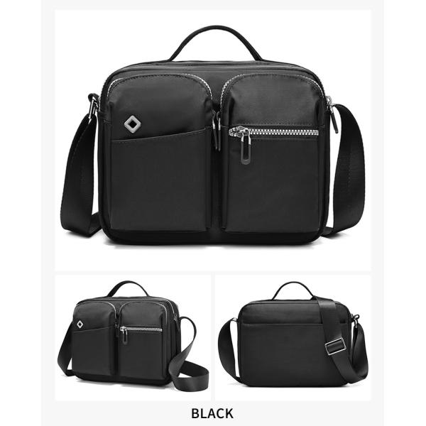 Adjustable Gray Mens Sling Bag Big Nylon Crossbody Bag Custom Printing