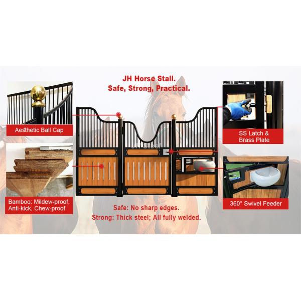 Steel Frame Bamboo Board Horse Stable