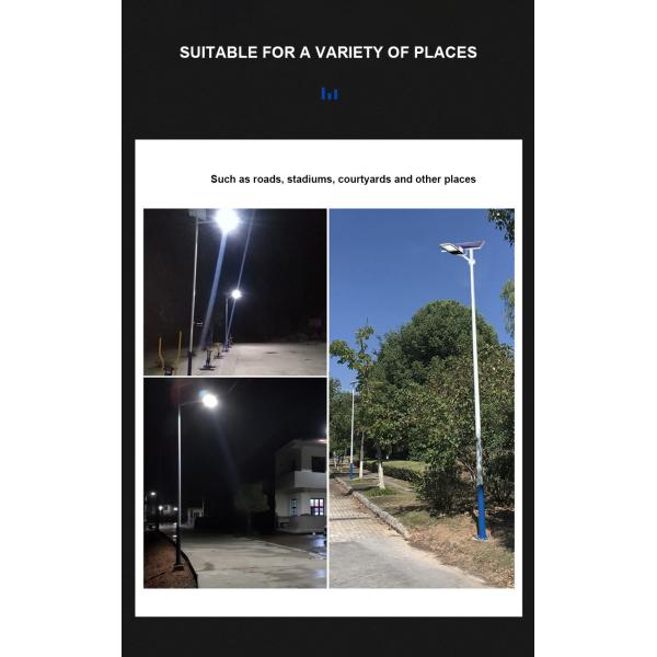 2m 2.5m 3m Light Pole Modern Lamp Post Galvanized Steel Split Type