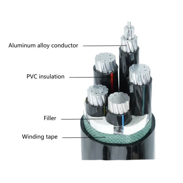 Underground Steel Wire Armoured Cable With XLPE Insulation Aluminum Conductor