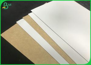 Buy cheap Flip Sided Kraft Paper Board White Solid Surface Brown Color Back For Food Box product