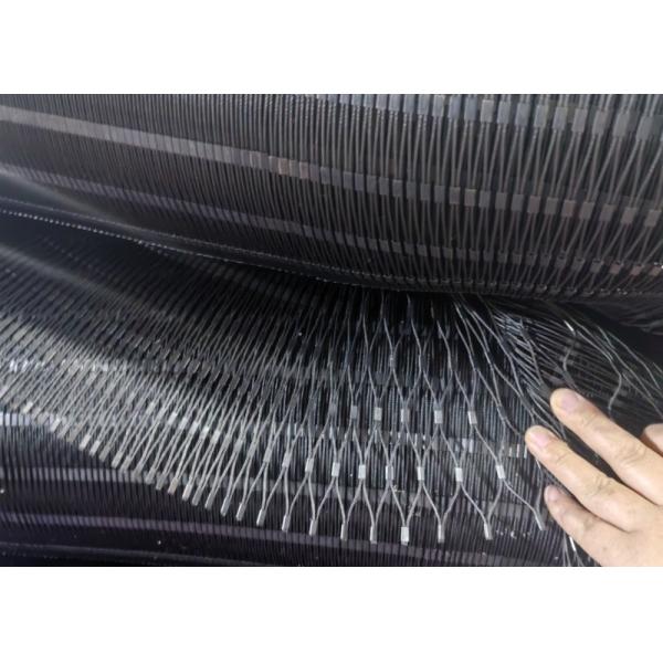 Black Oxidized Rope Net Fence 60*60 Opening Rope Netting Fence CE Certified